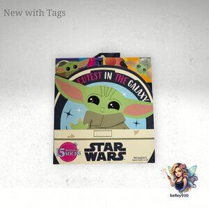 Star Wars Grogu “Cutest In The Galaxy” 15 Days Of Socks NIB